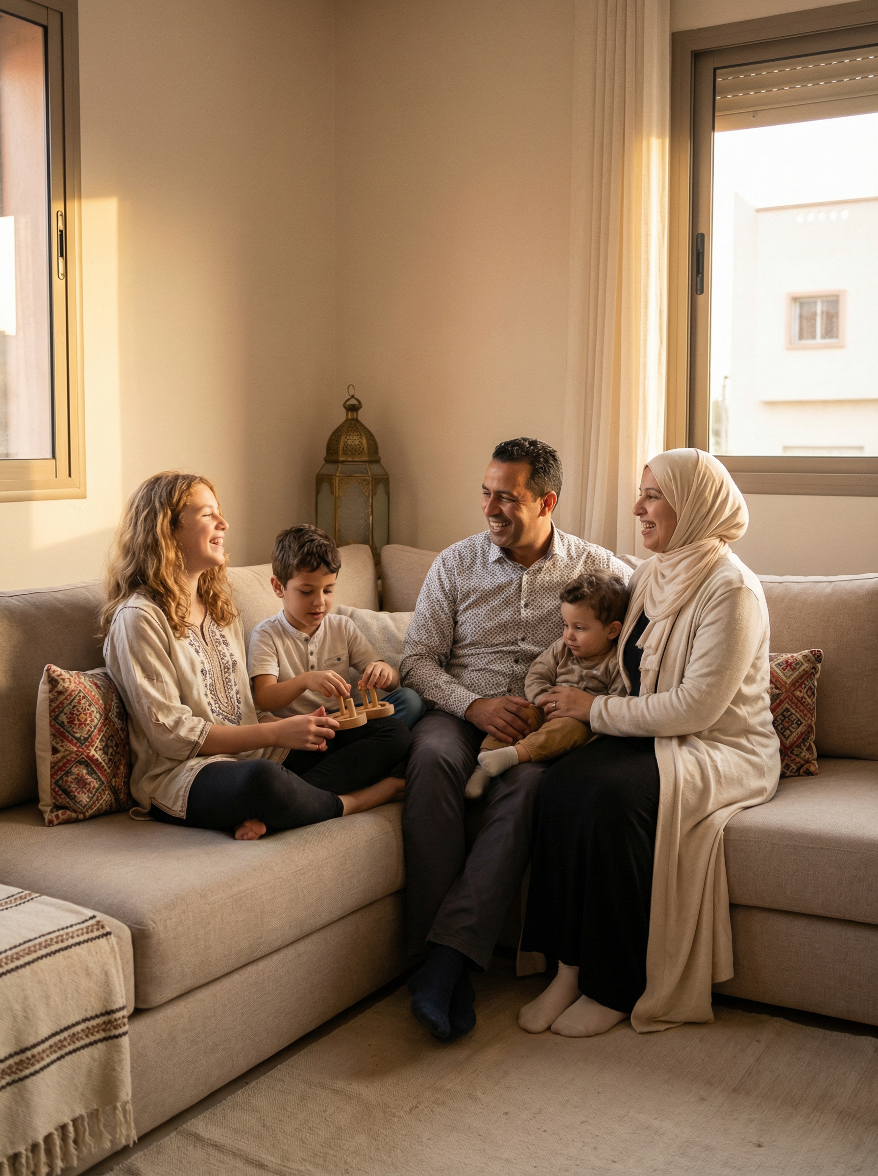 عائلة مغربية عصرية من شمال المغرب