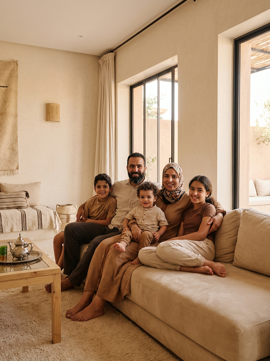 أسرة مغربية كاملة